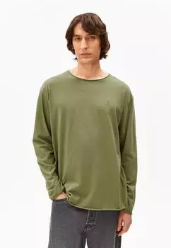 armedangels JAAMES LONGSLEEVE BRUSHED Longsleeve aus Bio-Baumwolle grün ( ) (30008800-3453)