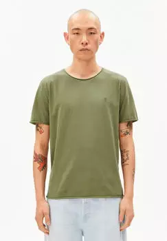armedangels JAAMES BRUSHED T-SHIRT T-Shirt aus Bio-Baumwolle grün ( ) (30005836-3453)