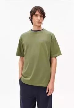 armedangels MAARKOS OUTGROWN T-SHIRT T-Shirt aus recyceltem Baumwoll Mix grün ( ) (30008064-3453)
