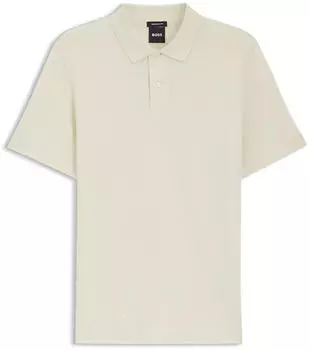 Hugo Boss Pallas Poloshirt aus Baumwoll-Piqu&eacute; mit Logo-Stickerei Style Pallas 50553564 Natur
