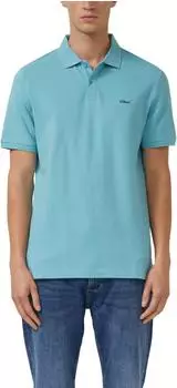 s.Oliver Poloshirt aus Baumwollpiqué türkis 2138262.6603.
