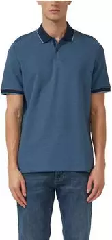 s.Oliver Strukturiertes Poloshirt aus Baumwolle in Two-Tone-Optik blau 2174584.59G5.