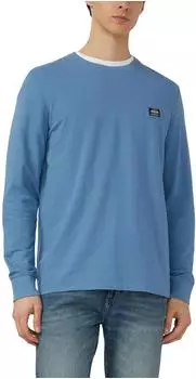 s.Oliver Strukturiertes Longsleeve mit Ärmelbündchen petrol 2174614.6244.