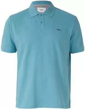 s.Oliver Poloshirt aus Baumwollpiqué türkis 2139798.6603.