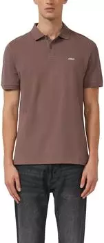 s.Oliver Poloshirt aus Baumwollpiqué braun 2138262.8902.