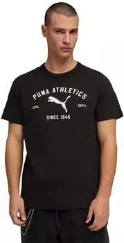 Puma Class T-Shirt mit Grafik Herren Kleidung Schwarz Black (692226_01)