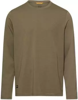 Camel Active Langarmshirt mit Rundhalsausschnitt oliv