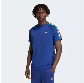 Adidas 3-STREIFEN T-SHIRT Victory Blue / Bold Green / White (KC8641)