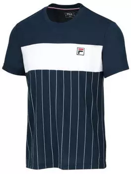 Fila Mauri Stripes T-Shirt (FBM222012101) peacoatblau/weiß