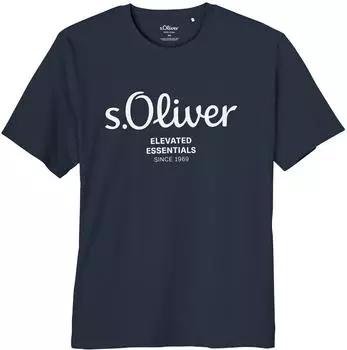 s.Oliver T-Shirt mit Logo-Print (2139910) navy