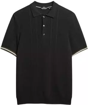 Superdry Vint destroy Polo (M1110441A) schwarz
