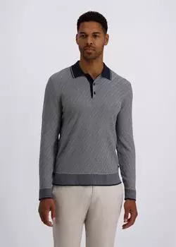 Pierre Cardin Shirt mit Polokragen grau