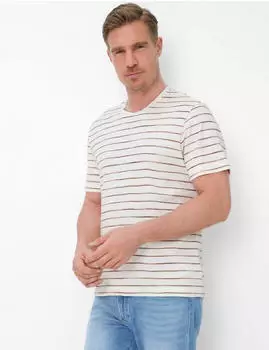 BRAX Herren Shirt Style TAYLOR offwhite cremeweiß Gr. (700026_70820900_98)