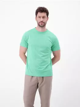 Lerros Rundhals T-Shirt aus Baumwolle Mint Water (2623000_62102)