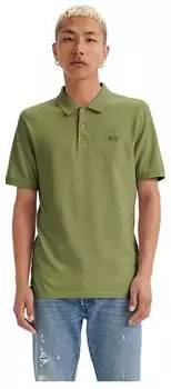 Levi's Slim Housemark Polo (A4842-0068) gr&uuml;n/bl&auml;uliches olivgr&uuml;n