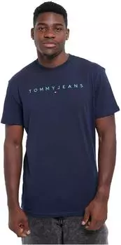 Tommy Hilfiger T-Shirt mit aufgesticktem Logo (DM0DM20744) blau