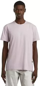 G-Star Base-S Geripptes Kurzarm-T-Shirt (D16411-336) burnished lilac