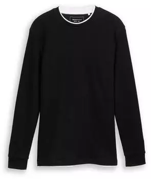 Tom Tailor Denim 2-in-1 Langarmshirt (1048990) schwarz