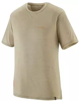 Patagonia Herren Capilene Cool Merino Blend Graphic Shirt (44590) multi-pitch weathered stone/grau