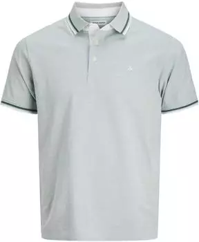 Jack & Jones Epaulos Kurzarm-Poloshirt (12136668) mineral blue