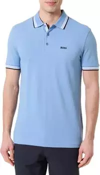 Hugo Boss Paddy Polo (50469055) hellblau/weiss/schwarz