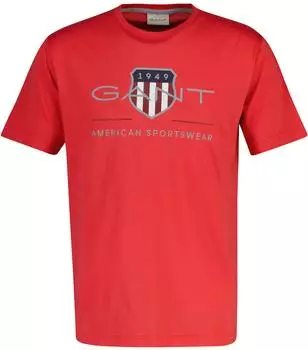 GANT Archive Shield Regular Fit T-Shirt (2003199) rose red