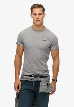 Superdry Label Vintage T-Shirt (M1011245A) sleet grey marl