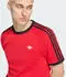 Adidas Essentials 3-Streifen T-Shirt vivid red / black