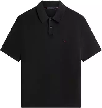 Tommy Hilfiger Essential Regular Fit Flag Embroidery Polo (MW0MW42795) schwarz