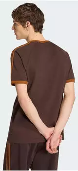 Adidas Essentials 3-Streifen T-Shirt (KT5054) aurora coffee / dusky bronze – Adidas Essentials 3-Streifen T-Shirt – vielseitiger Begleiter für Alltag und Freizeit
