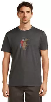 Icebreaker 150 Tech Lite T-Shirt Bear Catch (0A57FU) obsidian