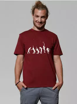 watapparel Tennis Evolution T-Shirt (V1096325) bordeaux/weiß