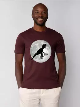 watapparel Flying TRex T-Shirt red brown