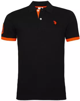 U.S. Polo Assn. Classic Fit Poloshirt Kurzarm (US16927) schwarz