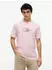 Tommy Hilfiger Script Flag Regular Tee Jersey (21682) navy/pastellpink/rot
