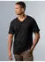 Trigema T-Shirt aus Bio-Baumwolle mit V-Ausschnitt (47093453) schwarz