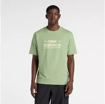 New Balance Linear Graphic T-Shirt (MT53927-AAR) oregano