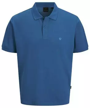 Jack & Jones JPRBLAWESTON SS POLO Slim Fit mit Stickerei d&eacute;ja vu blau