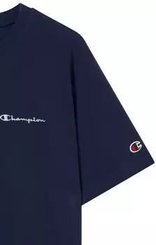 Champion ICONS CONTRAST SS Tee T-Shirt (221798) marineblau