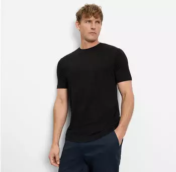 OLYMP Casual Regular Fit Leinenhemd schwarz