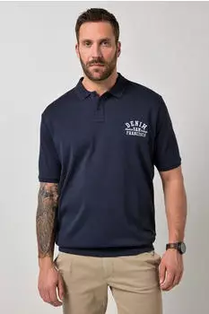 JP 1880 T-Shirt Kurzarm Bauchfit Vintage Look (847342) navy / weiß
