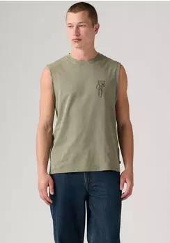 Levi's Kurzes T-Shirt mit Feel Good Print (92310059) stone/khaki