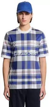 Lyle & Scott Tartan Football Shirt (TS2474V-X578) now blue