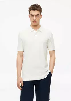 s.Oliver Strukturiertes Poloshirt mit Seitenschlitzen creme 2178232.0200.