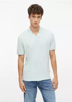 s.Oliver Poloshirt mit Strukturstreifen türkis 2178228.6437.