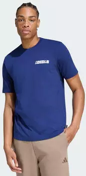 Adidas NOVELTY CARDS GRAFIK T-SHIRT Dark Blue (KC7126)