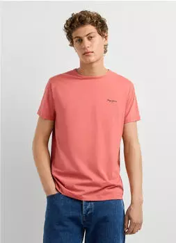 Pepe Jeans Original Basic 3N Rundhals T-Shirt Slim Fit cinnabar rot