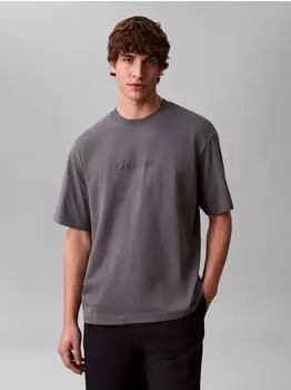 Calvin Klein SS 30S WHSL CK NYC Graphic Tee Kurzarm-T-Shirt (LV14RE831G) anchor navy