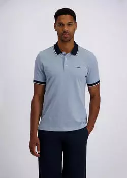 Pierre Cardin Poloshirt Slim Fit (709934) hellblau/dunkelblau/offwhite