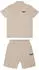 Lonsdale Motspur Polo Shirt & Shorts Set Regular Fit (117988) beige/schwarz
